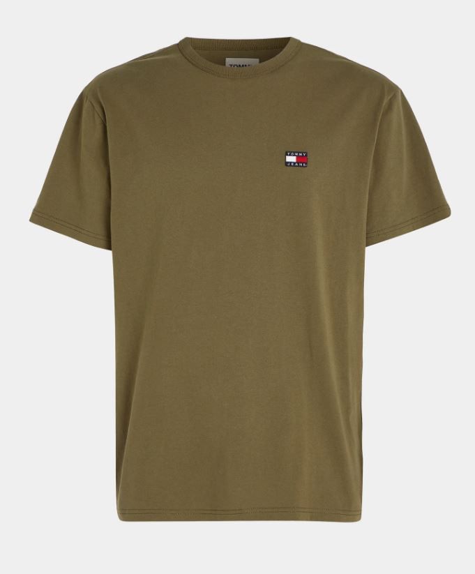 Koop Nu! Tommy Jeans Heren T-Shirt in Drab Olive Green - Authentiek &  Modieus