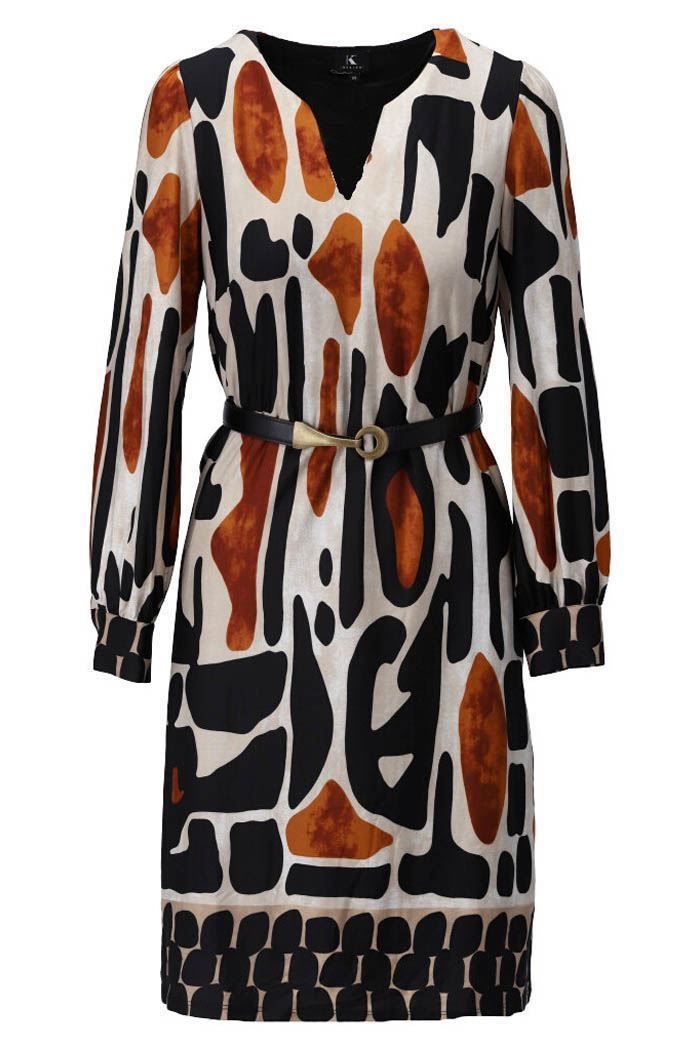 Schitter in deze Multicolor K design Dames Jurk Polyester Pracht voor Inspirerende Stijl K design Collectie