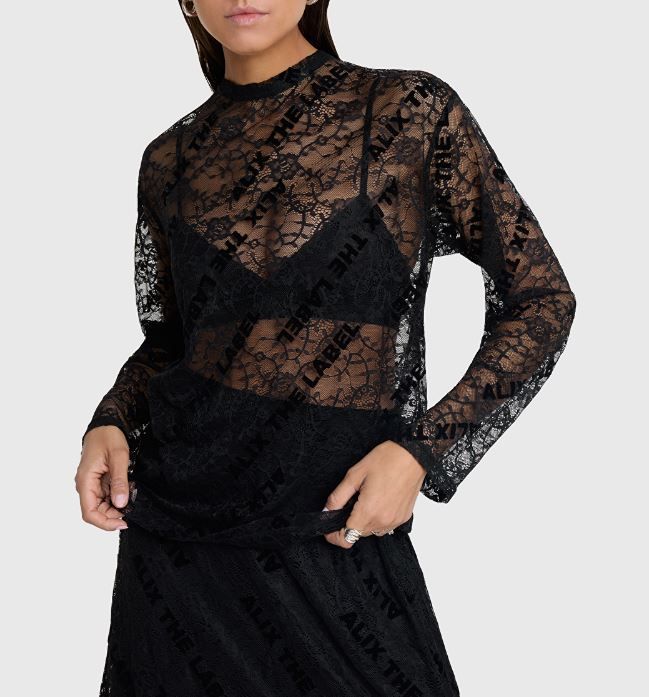 Upgrade Je Garderobe Zwarte Dames Blouse van Alix the Label in Polyester Nu Te Koop