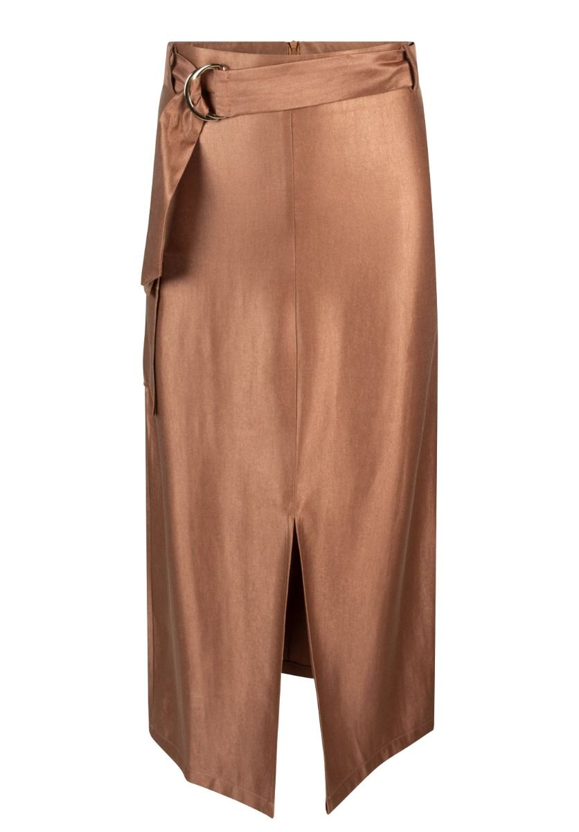 Upgrade je garderobe Stijlvolle Aaiko dames rok in roest kleur Nu beschikbaar