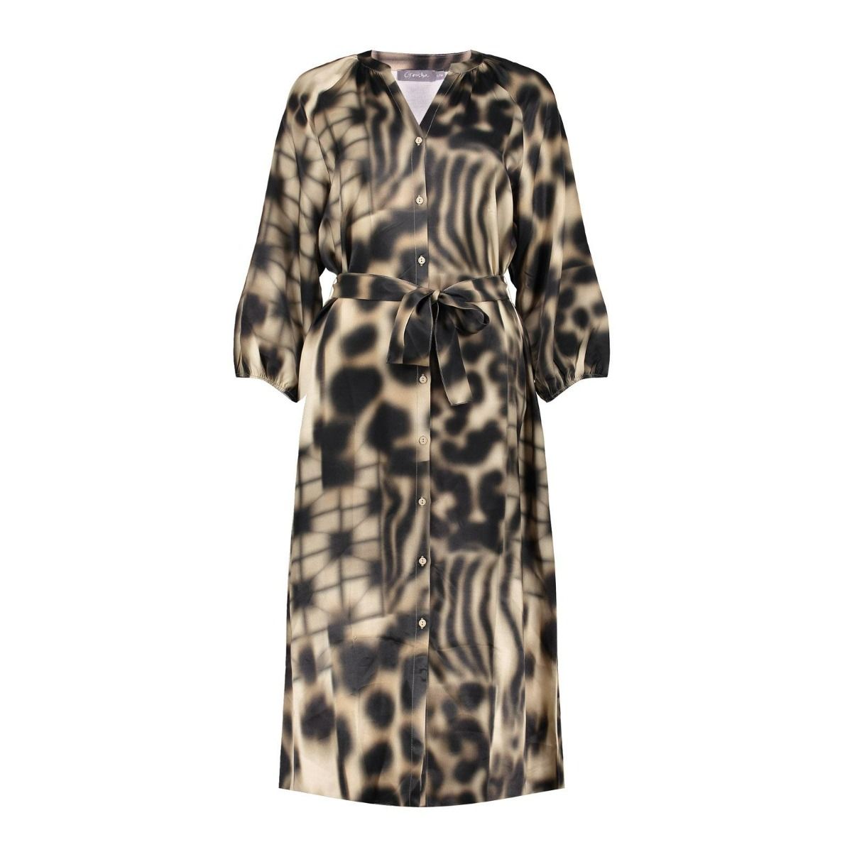 Laat je inspireren door de Sand Combi Geisha Dames Jurk Gemaakt van Viscose en Rayon Geisha Fashion
