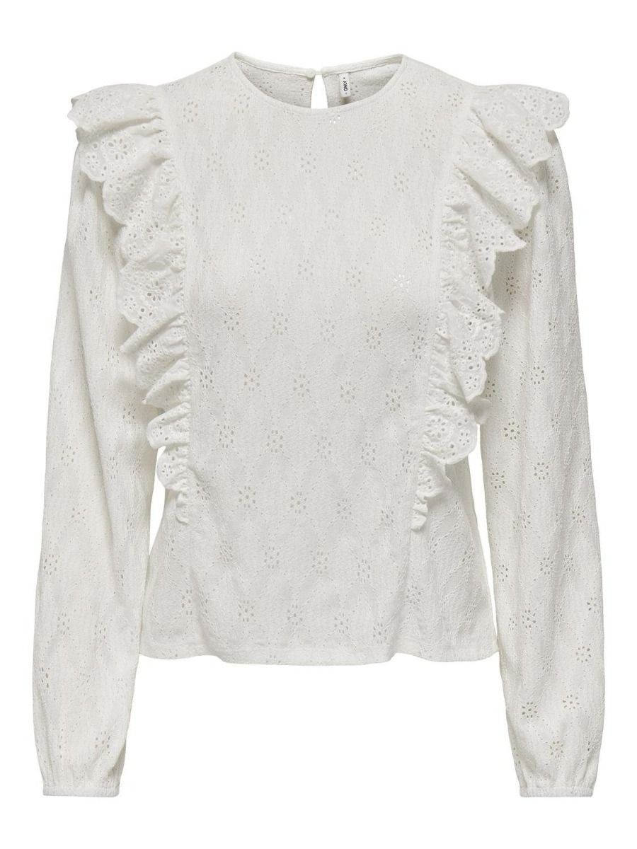 Only - Onlvalais S/S Shirt - 4783195 Cloud Dancer