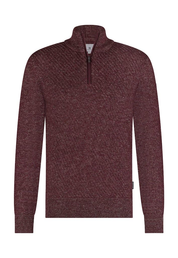 Boost je garderobe met onze donkerrode State of Art heren trui Bestel nu